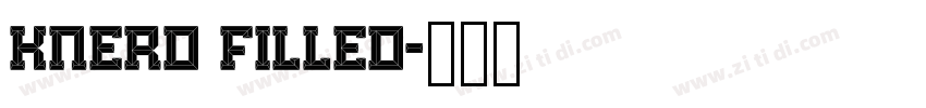KNERD FILLED字体转换